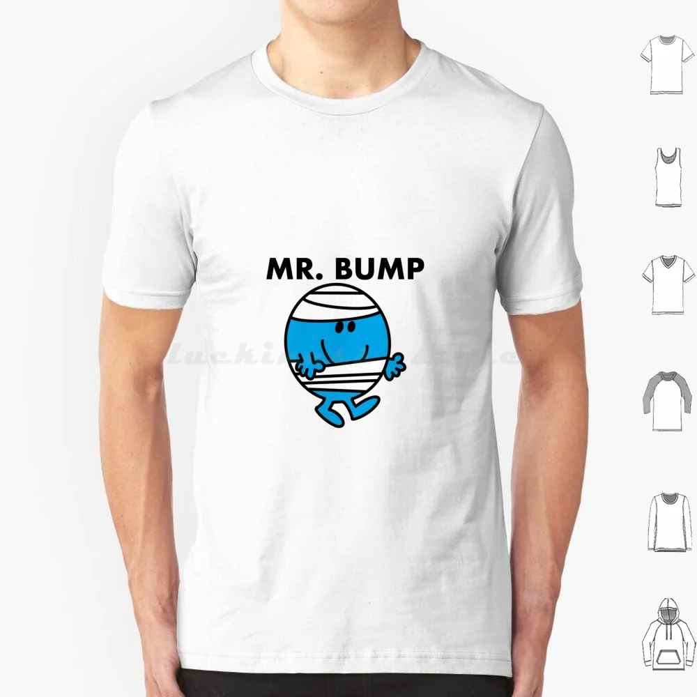 Mr Bump T Shirt Cotton Men Women DIY Print Mr Bump Clumsy Accident Prone Ouch