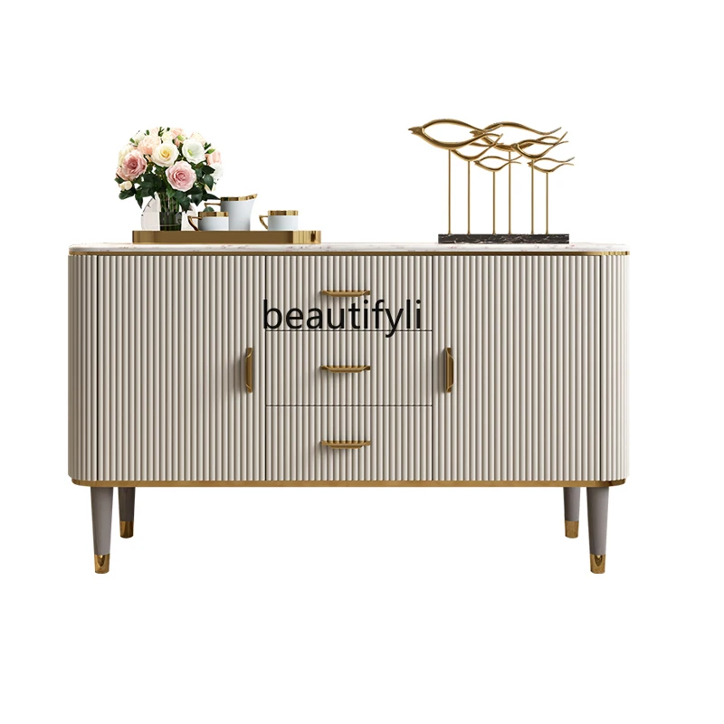 

Modern Light Luxury Sideboard Cabinet Simple Modern Living Room Tea Cabinet Household Storage Small Apartment Entrance Cabinet