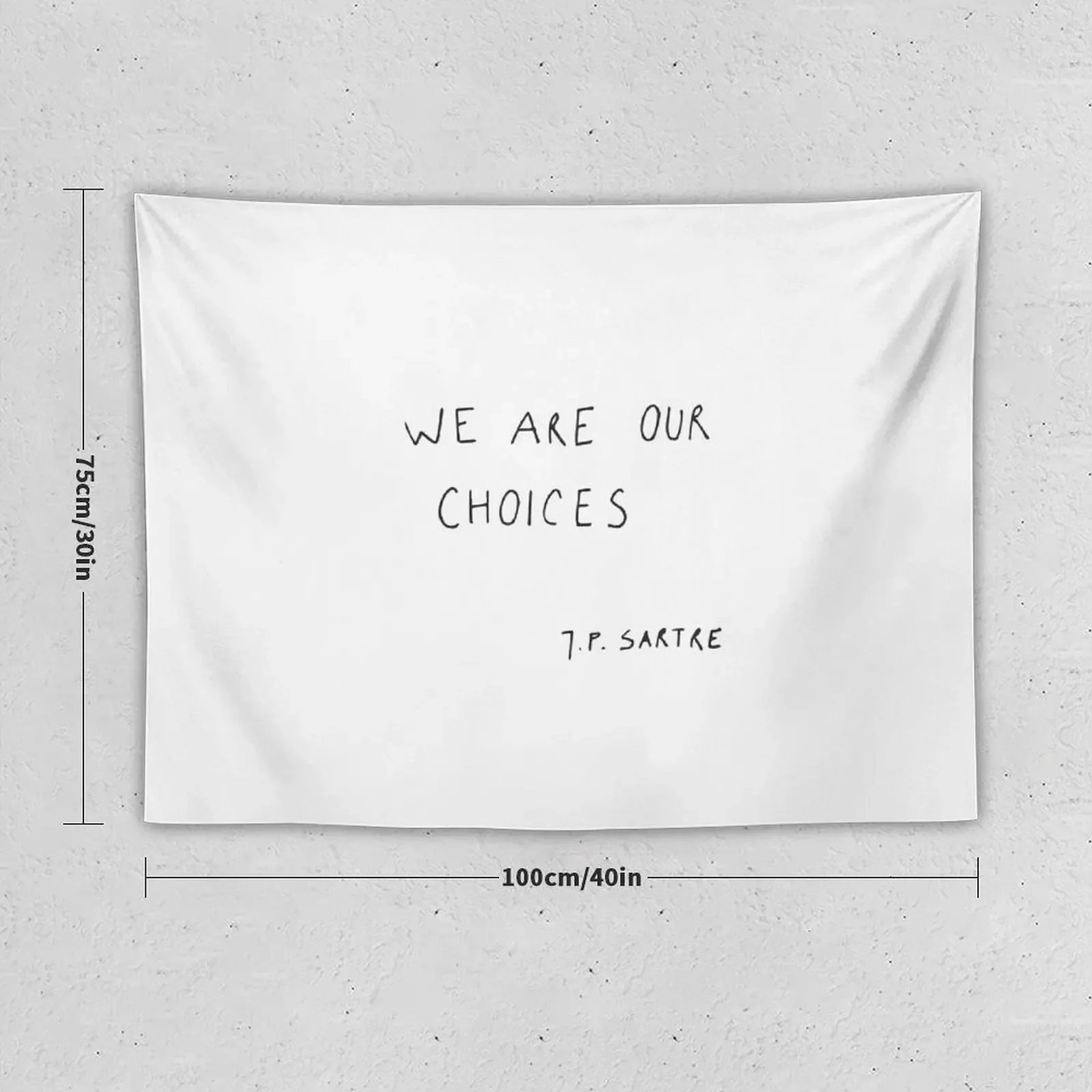 we are our choices III. Tapestry Room Decorating Aesthetic Custom Tapestry