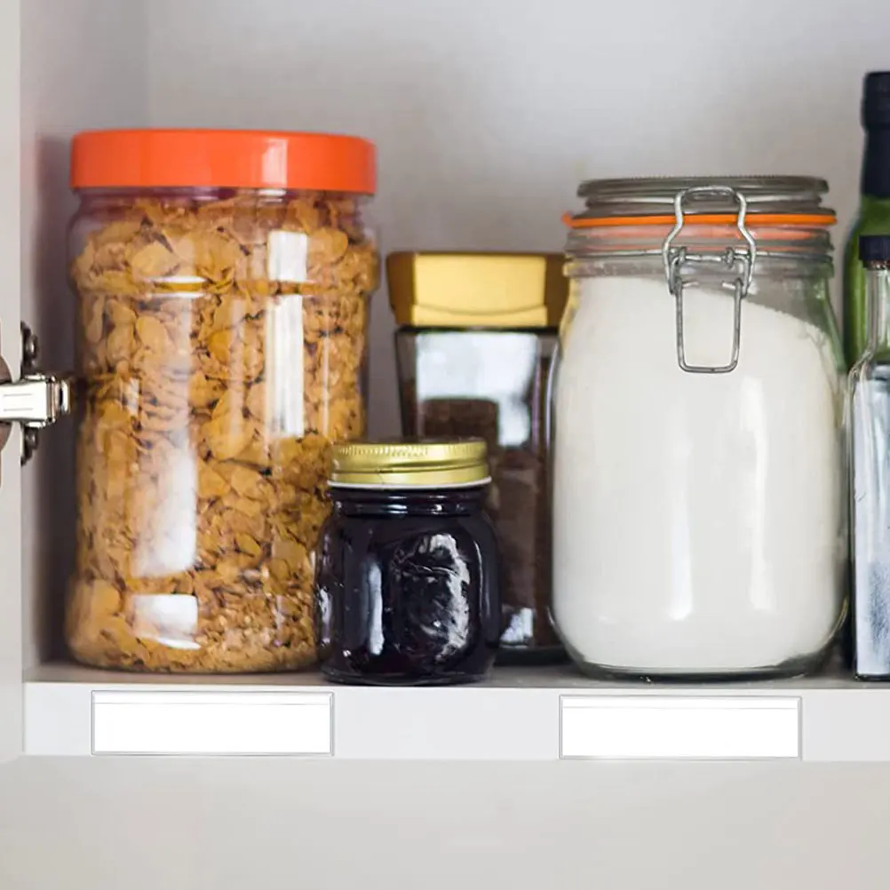 60 Pcs Transparent Label Holder Adhesive Pockets Clear Card Sleeves Plastic Office Index Waterproof Efficient