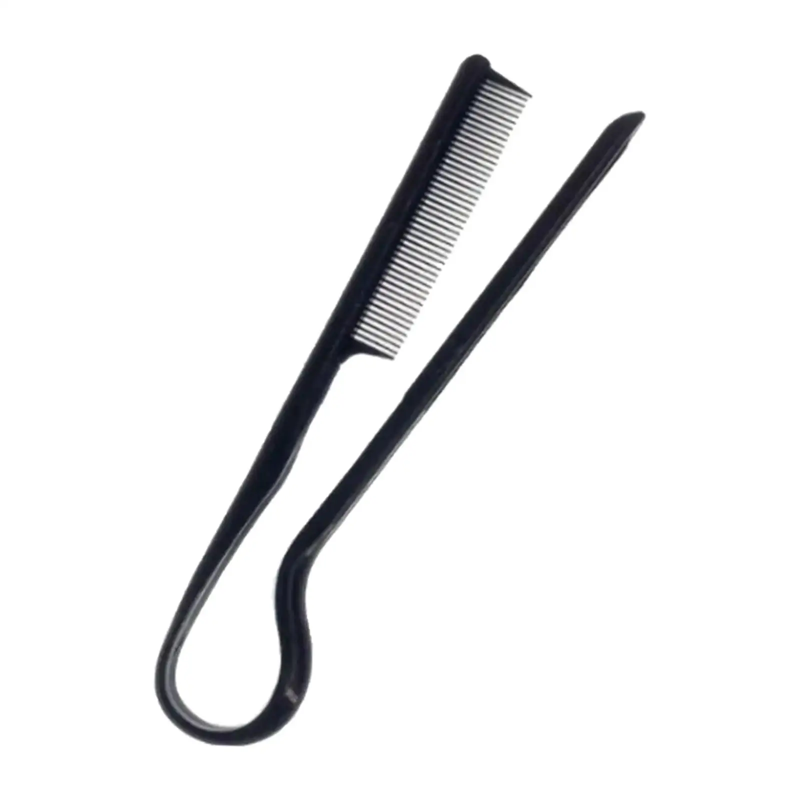 Plastic Firm Grip Hair Straightener Comb Anti-tangle Flat Iron Brush for Knotty Hair Salon Use