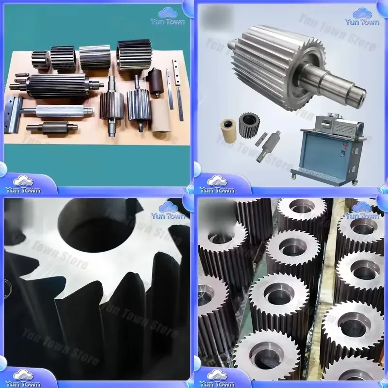 Plastic Rubber Hob Rotary Cutter Blade Gear for Pelletizer Rotor Knives Roller Machine Industrial Plastic Recycling Equipment