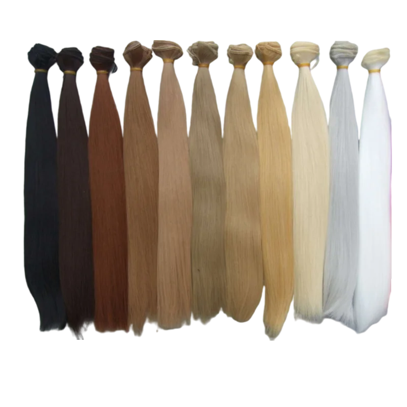 35cm doll hairs highe temperature color straight BJD doll trees diy doll wigs