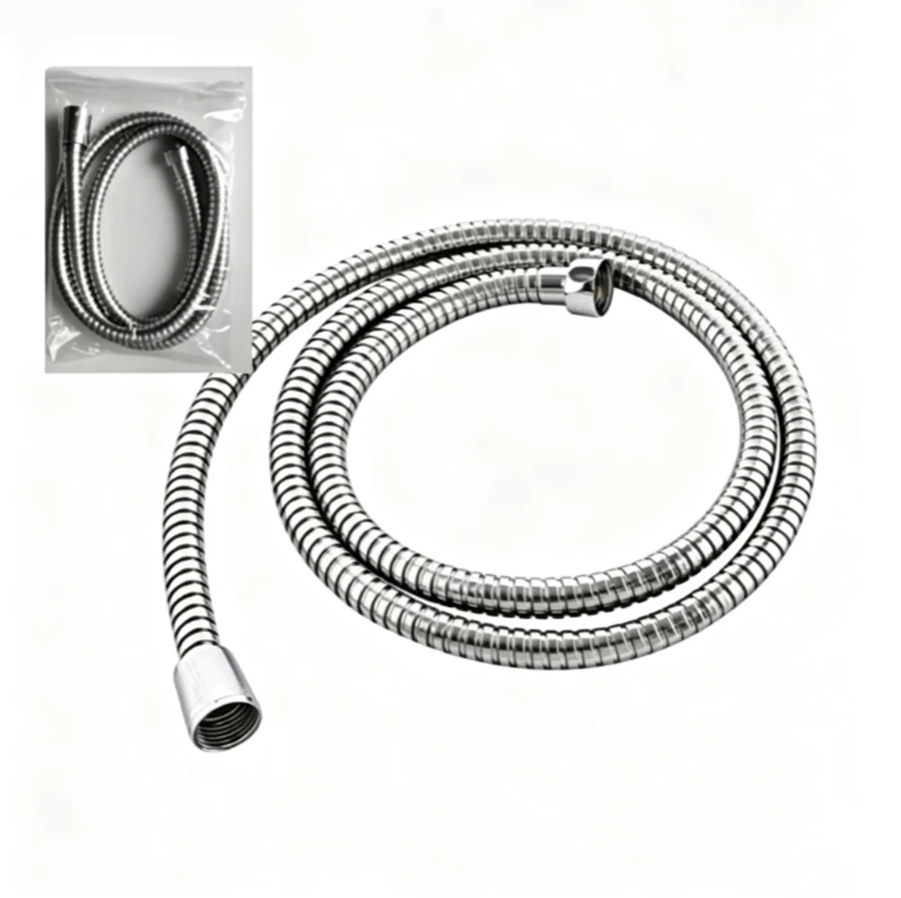 1/1.5/2/2.5/3M High Pressure GI/2 Stainless Flexible Shower Hose Long Bathroom Shower Pipe Extension Water Pipe Bathroom Part