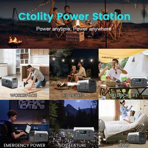 1024WH Portable Energy Station, LIFEPO4, 1800W, 220V, solar generator, power storage, 1600W, 110V, backup, powerbank, camp, fish 8 Main Sales Power Accumulator 220V - №4
