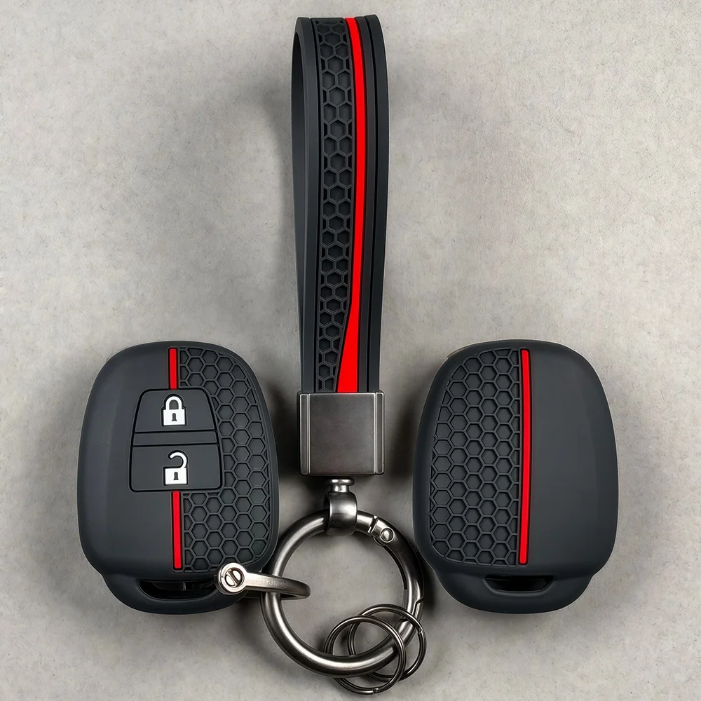 Silicone Car Key Cover For Toyota Camry Corolla RAV4 Prius C Highlander 2012-2020 Keyless Protector Case Fob 2 3 4 Buttons