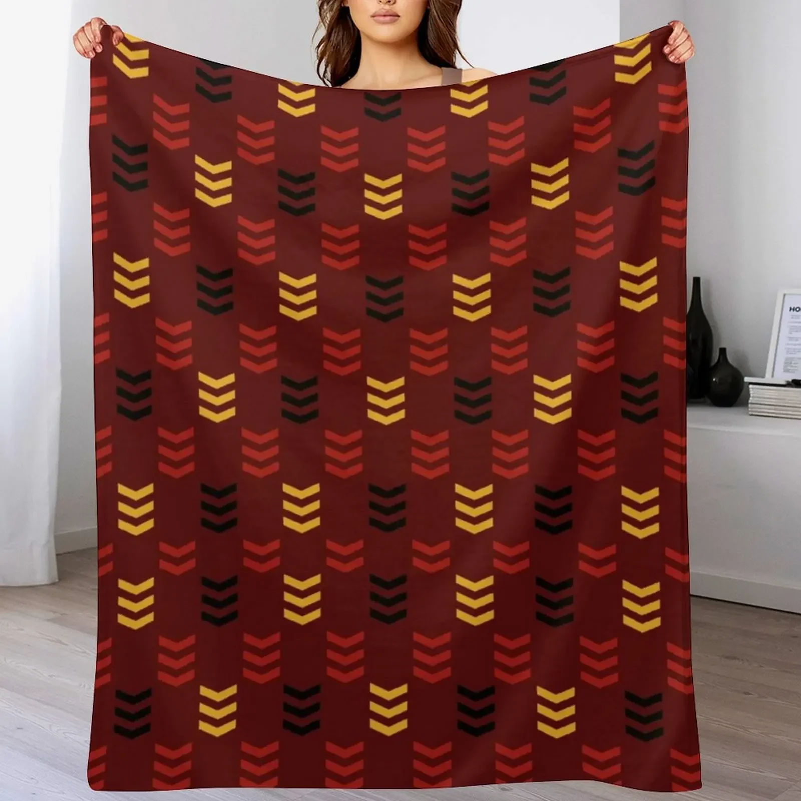 

Strong Griffin Lion Red and Gold Pattern Throw Blanket cosplay anime Loose anime For Baby Blankets