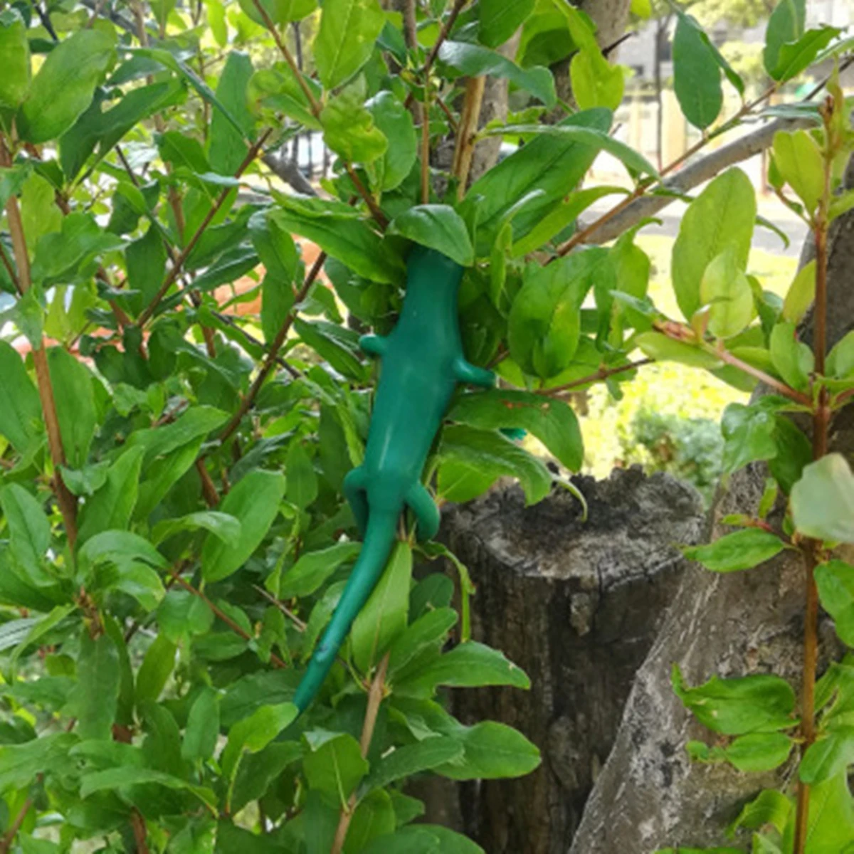 Horticultural assistance cartoon zip ties frog lizard tree branch organization zip ties vegetation decoration