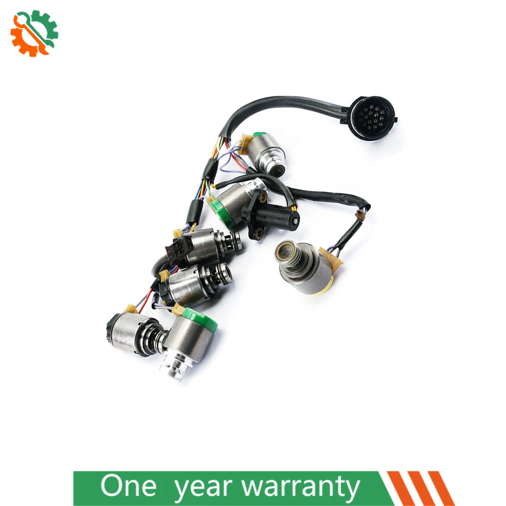 

ZF5HP19 5HP19 01V Transmission Solenoid Valve Kit with Wiring Harness ZF1068298035 For Audi S4 S6 RS6 A8 BMW 5 Series Z4