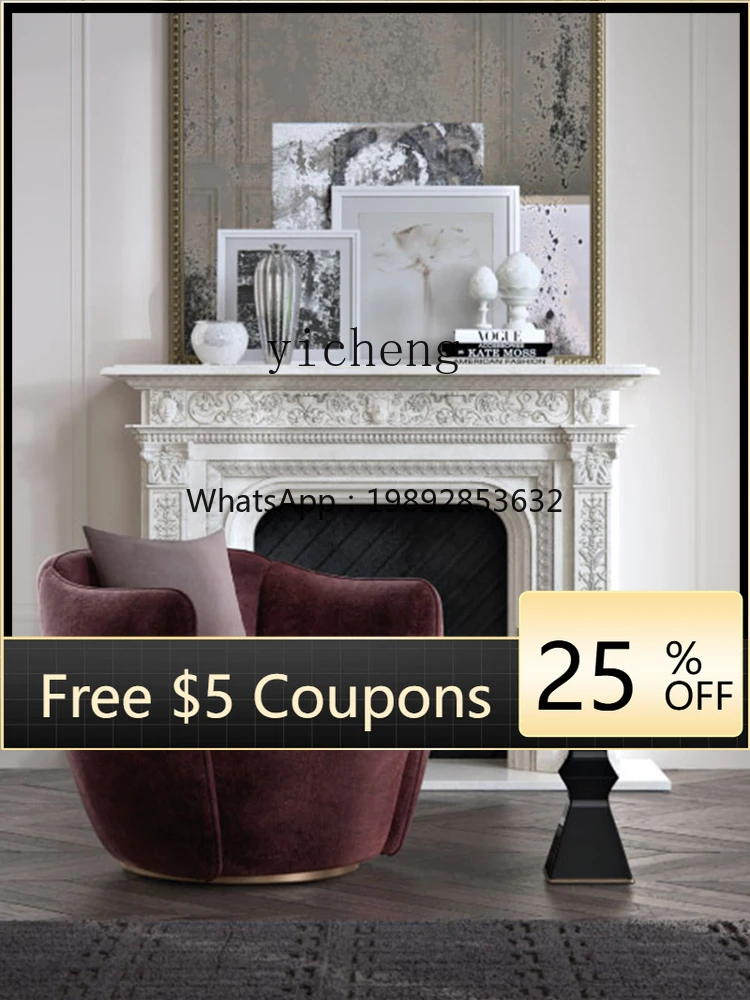 ACC  light luxury single sofa fabric leisure chair surrounding chair, negotiation chair