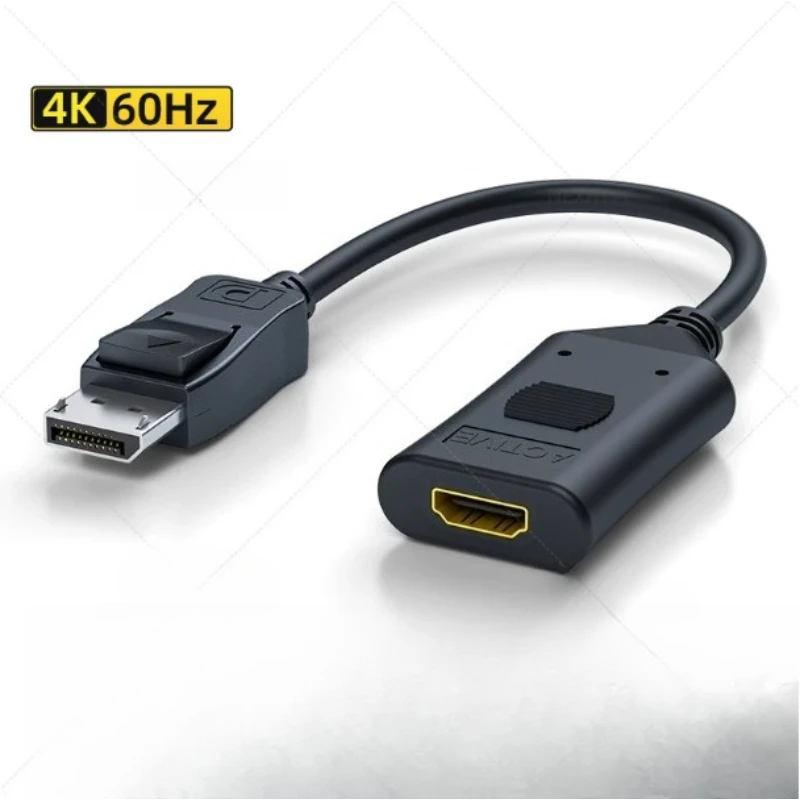 

2pcs For HP DisplayPort to HDMI 4K 60Hz Active Adapter Cable