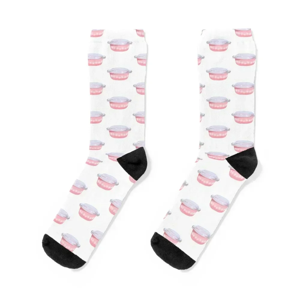 

Pink Daisy Pyrex Socks loose football retro kawaii Men's Socks Women's