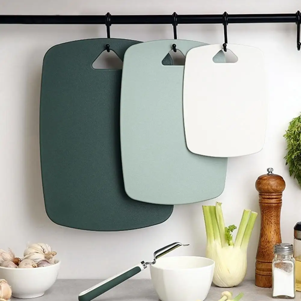 Food-safe Chopping Board 3-piece Plastic Cutting Board Set with Easy Grip Handles Thick Chopping Boards for Meat Veggies Fruits