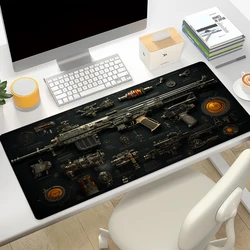 Weapon Mousepad Xxl Mouse Pad Rifles Pc Gamer Accessories Desk Mats Deskpad Keyboard Gaming Table Mat Deskmat Playmat Cabinet Xl