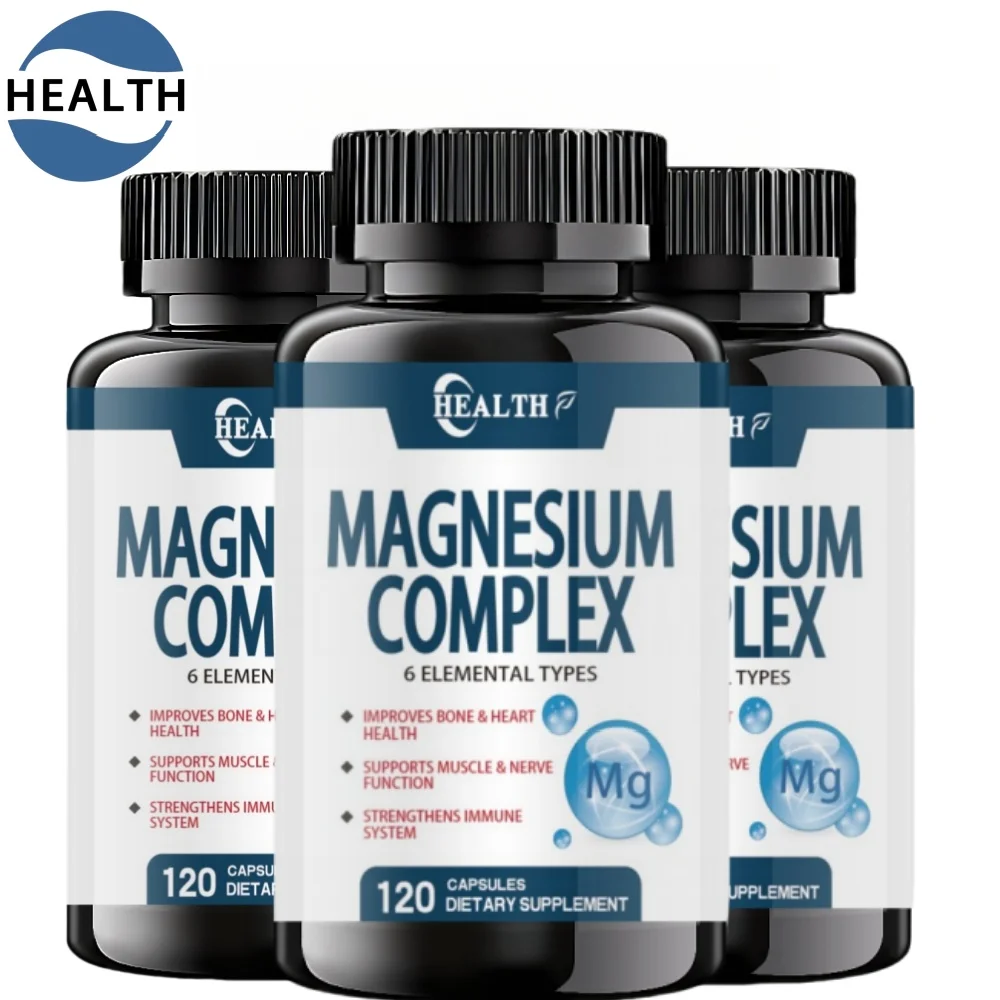 

Magnesium Complex Citrate Malate Taurate Bone Supplement for Sleep Leg Cramps Muscle Relaxation Improve Heart Healthy