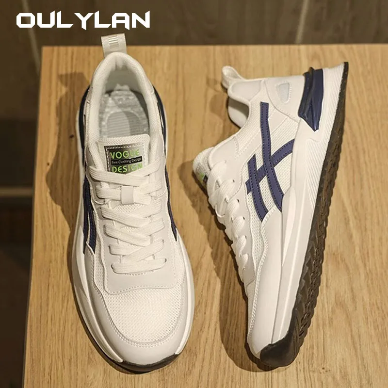 Men's Sneakers Casual Sport Shoes Outdoor Breathable Running Shoes Trendy Design Personality Striped Male Travel Sneakers