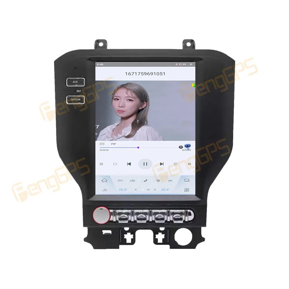 أندرويد 13 راديو السيارة Carplay لفورد موستانج 2014-2021 الوسائط المتعددة مشغل ديفيدي فيديو ستيريو 10.4 "شاشة نظام تحديد المواقع والملاحة المضيف DSP