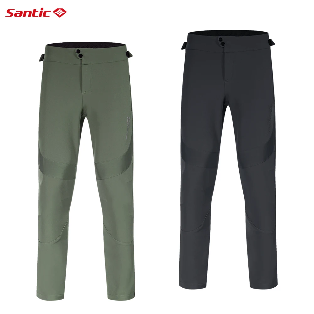 Santic Cycling Pants Men Autumn/Winter Windproof Casual Pants Road MTB Warm Cycling Pants WM3C04163