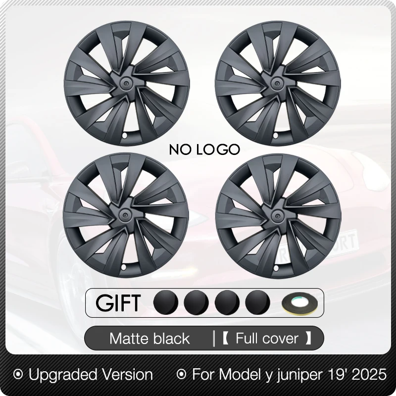 4PCS Rad Abdeckung 20 Zoll für Tesla 2025 Modell Y Juniper Leistung Ersatz Helix 2,0 Automobil Radkappe Vollrand zubehör