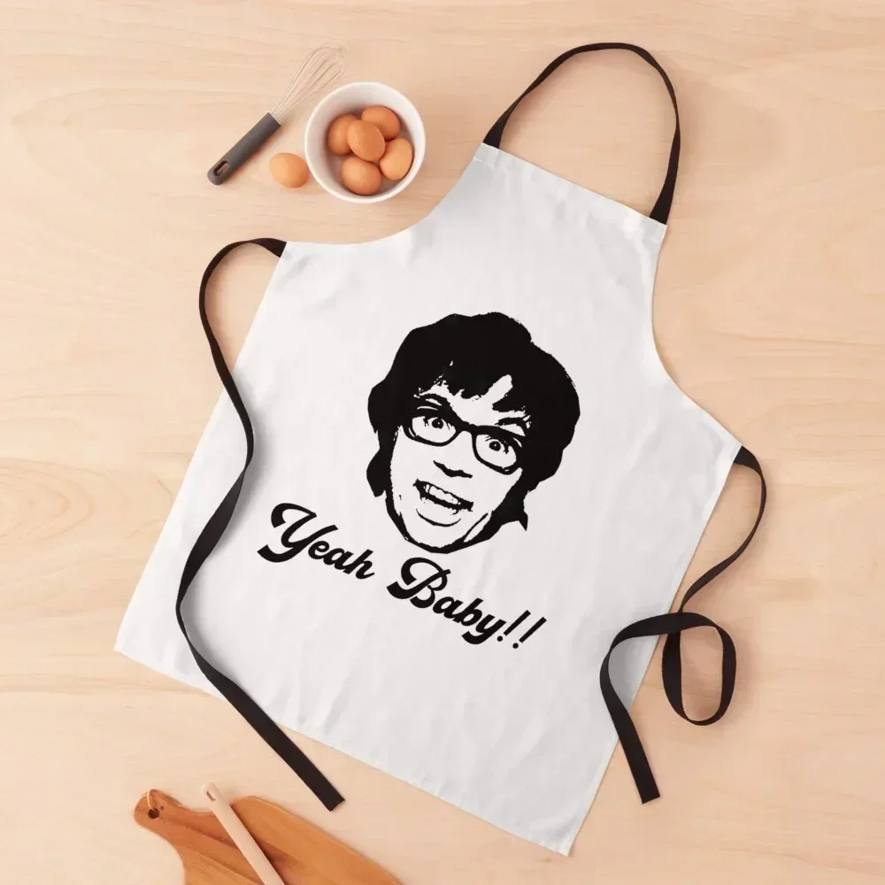 

Austin Powers Apron Christmas gift cook wear beauty master Men's Kitchen Apron
