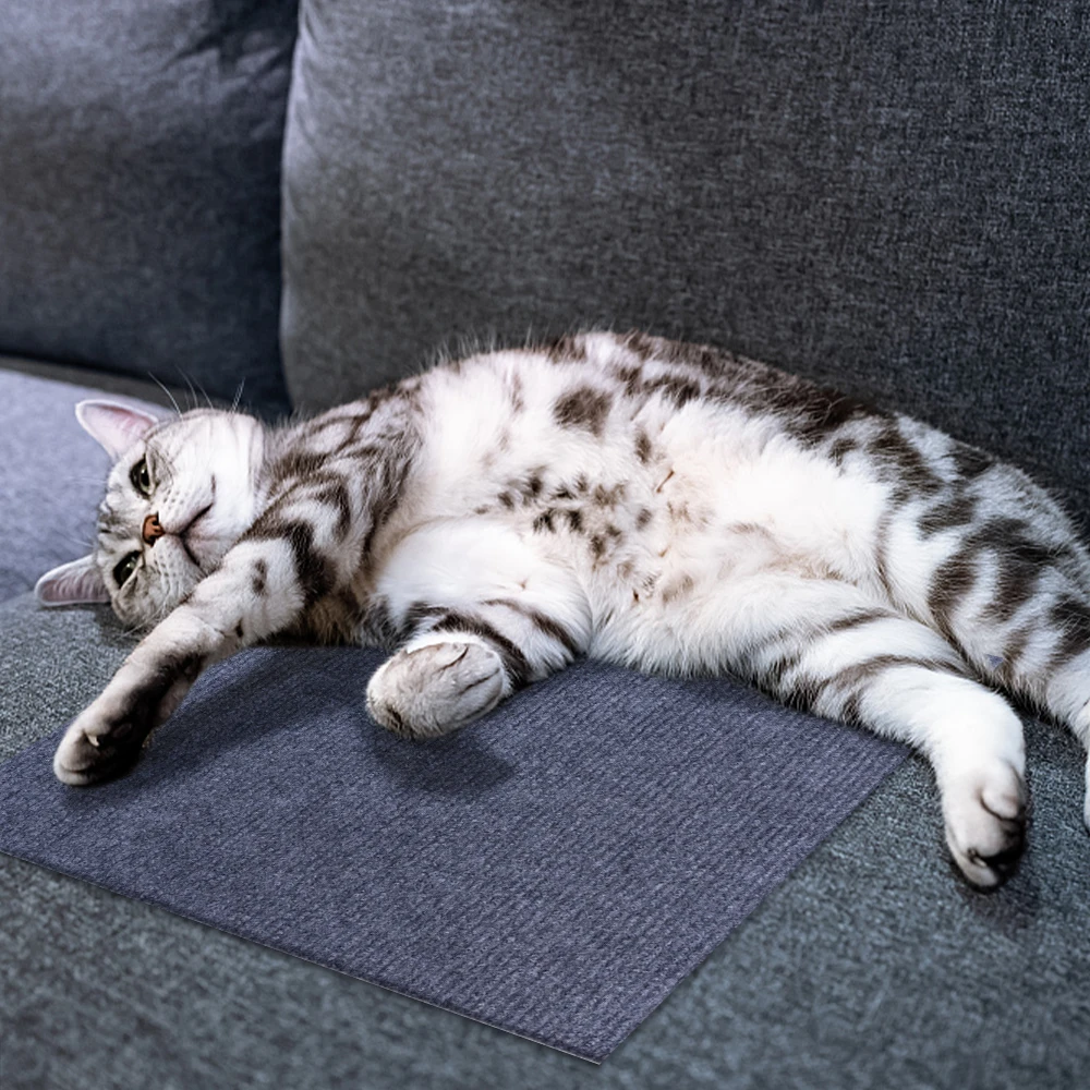 11.8inch Anti Cat Scratching Mat Couch Sofa Protection with Self-Adhesive Trimmable Cat Paws Post Carpet Furniture Wall Stickers