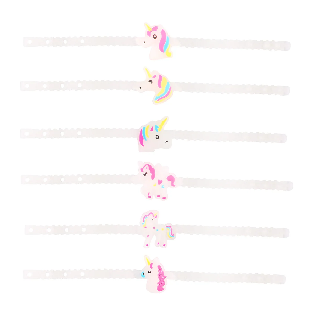 Bracelet de dessin animé en PVC pour enfants, jouets pour filles, cadeau d'anniversaire, Nairobi, Orn, 12 pièces