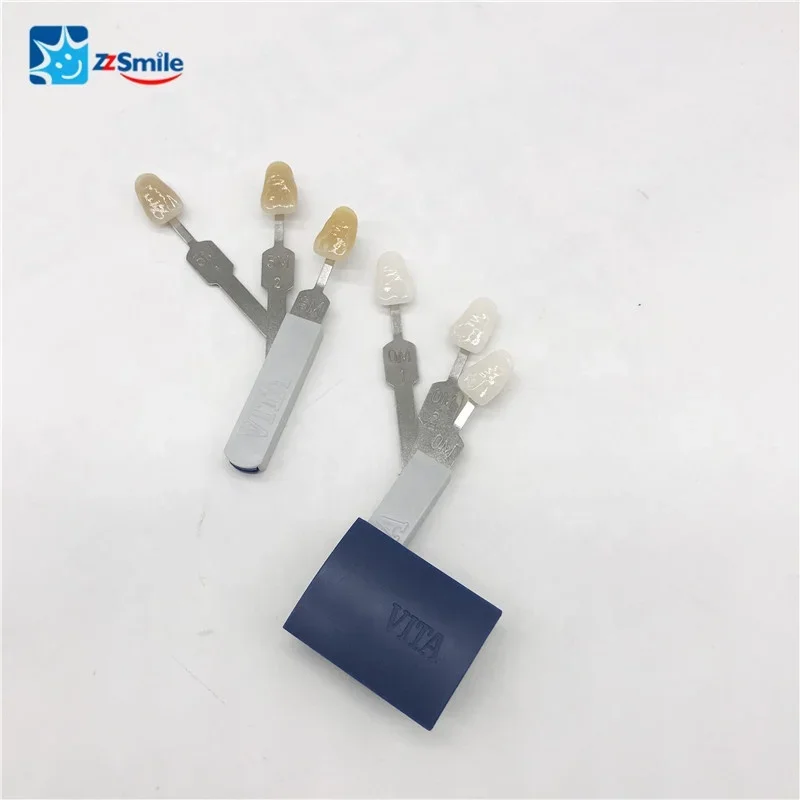Gigi palsu panduan warna gigi 3D-MASTER dengan panduan warna diputihkan/bagan warna gigi 29 warna resin veneer tambalan keramik