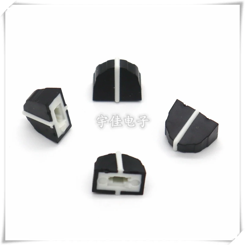 10PCS Straight Slide Key Cap Mixer Fader Cap Straight Slide Push Key Cap Rubber Push Rod Cap Inner Hole 4mm Narrow Mouth