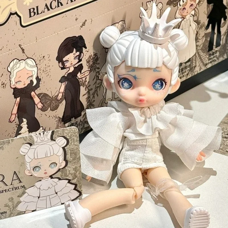 لورا أبيض وأسود الطيف سلسلة صندوق أعمى Ob11 1/12 Bjd عمل أنيمي الشكل العصرية دمية Kawaii غرفة ديكور هدية عيد ميلاد