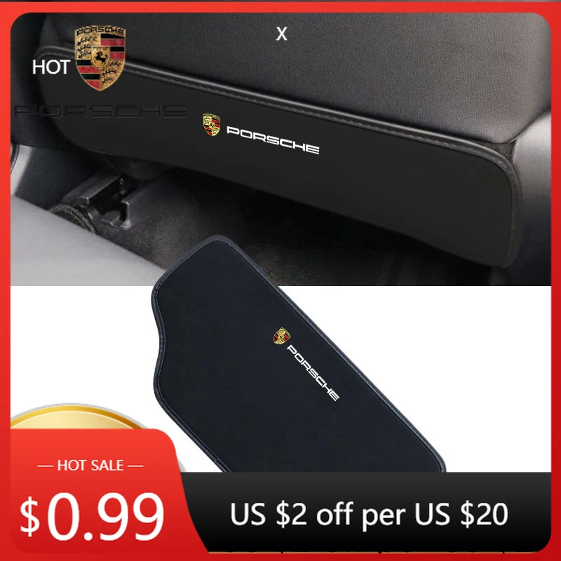 

Наклейка на автомобиль для Porsche, защитный коврик на спинку сиденья от грязи и пыли, для Porsche Cayenne, Panamera, Macan, 911, 718 Cay