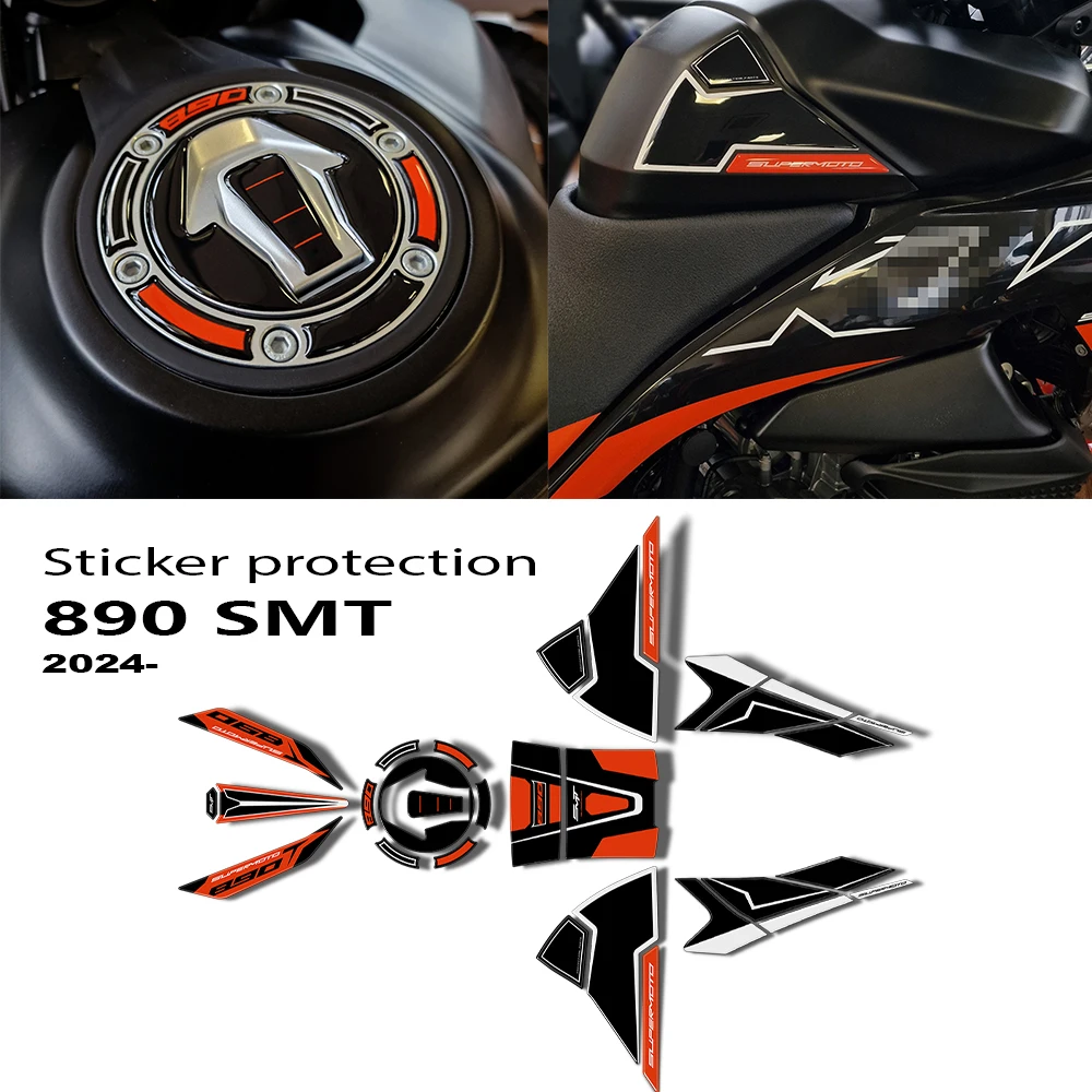 

For 890 SMT 2023-2026 3D Epoxy Resin Sticker Protection Kit Motorcycle Accessories