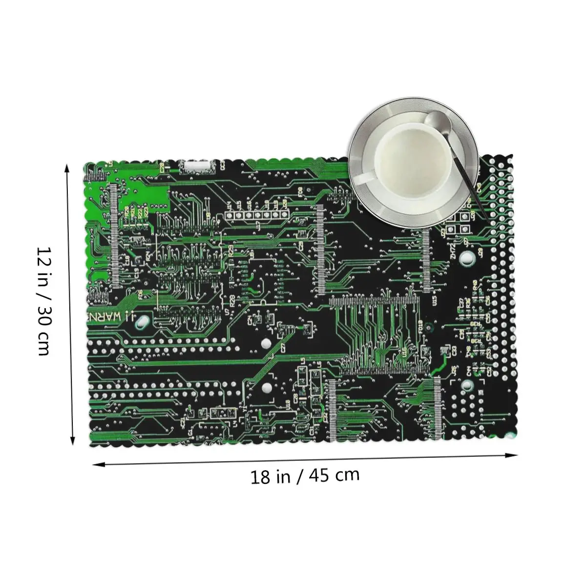 لوحة دوائر كهربائية خضراء تحديد الموقع لوحة مقاومة للحرارة حصيرة لطاولة الطعام وعاء كوستر ديكور المنزل الحصير سوبر ماصة