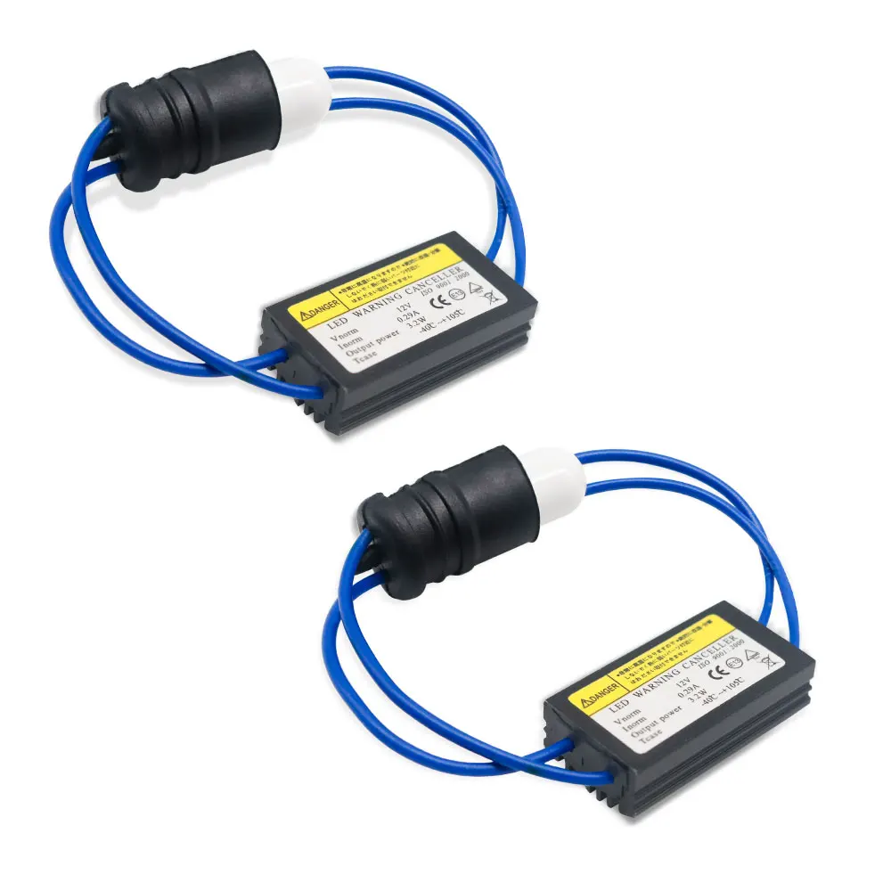 2pcs T10 W15W T15 W16W  Warning Canceller Decoder OCB Load Resistor Canbus Cable Car Lights NO Error 12V