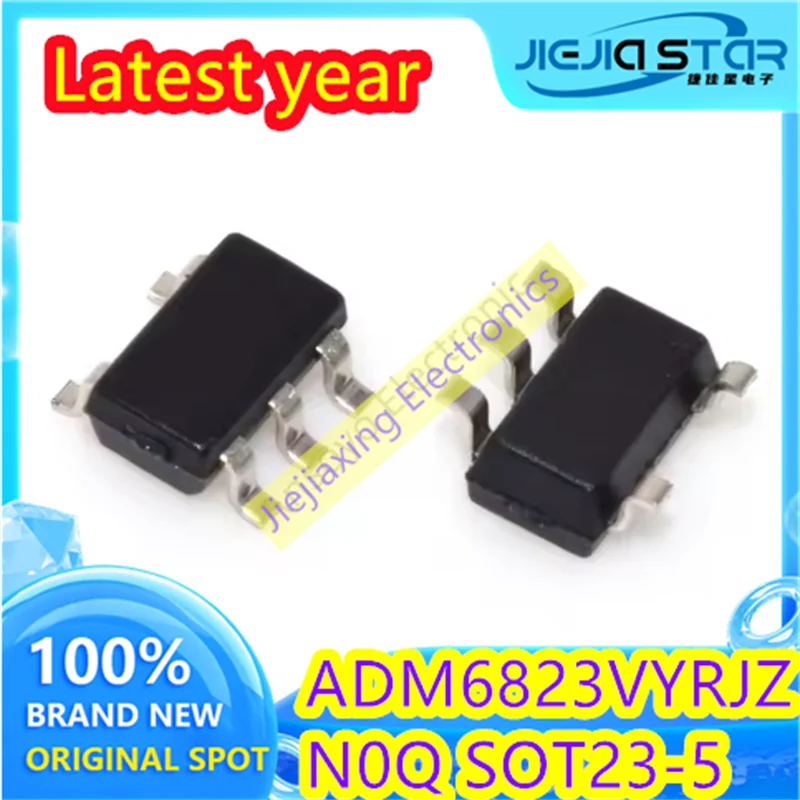 (2/20pieces) ADM6823VYRJZ ADM6823 Parts Marking N0Q NOQ SOT23-5 Monitoring Circuit Chip IC 100% Brand New Genuine Spot