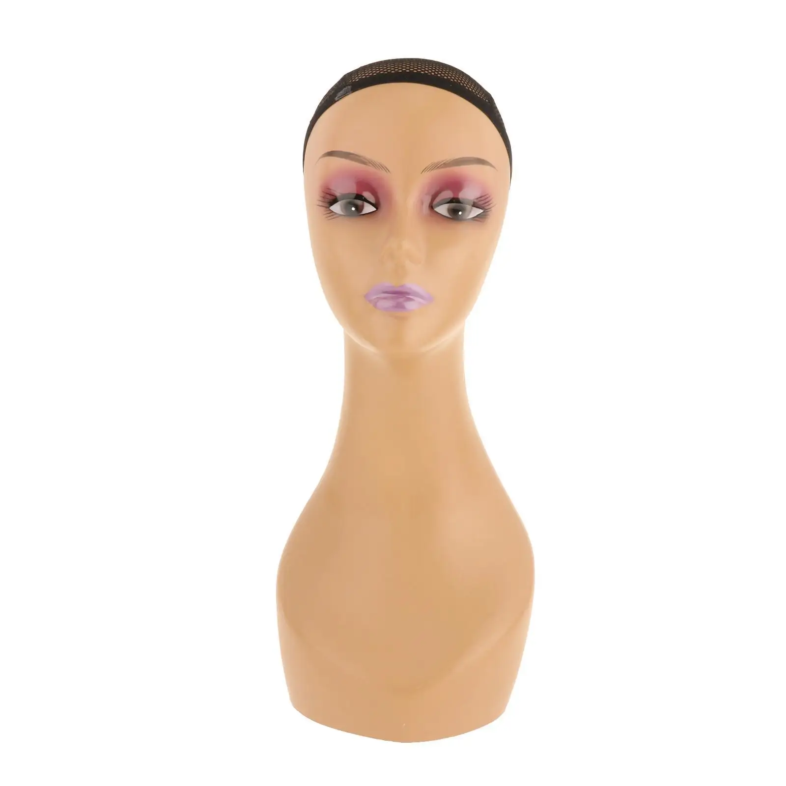 Female Manikin Head with Tripod Stand for Wig Making Hat Display and Hair Styling Salon Equipment for Beauticians