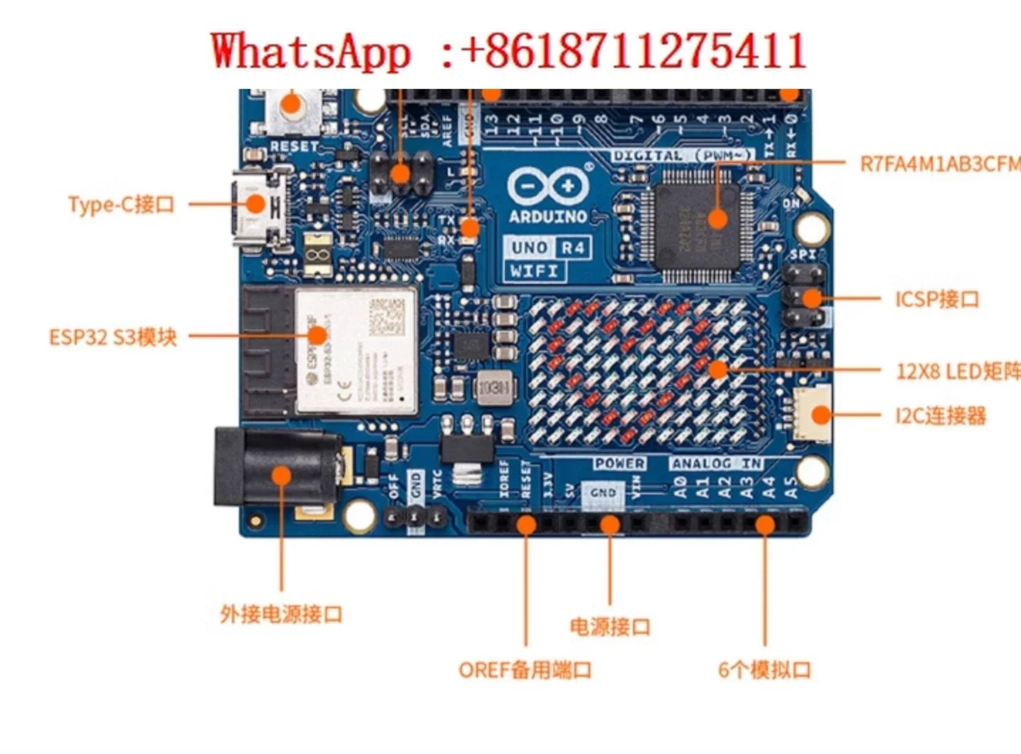 

Arduino UNO R4 Official Original Motherboard IoT Entry Kit Programming Sensor Learning Maker