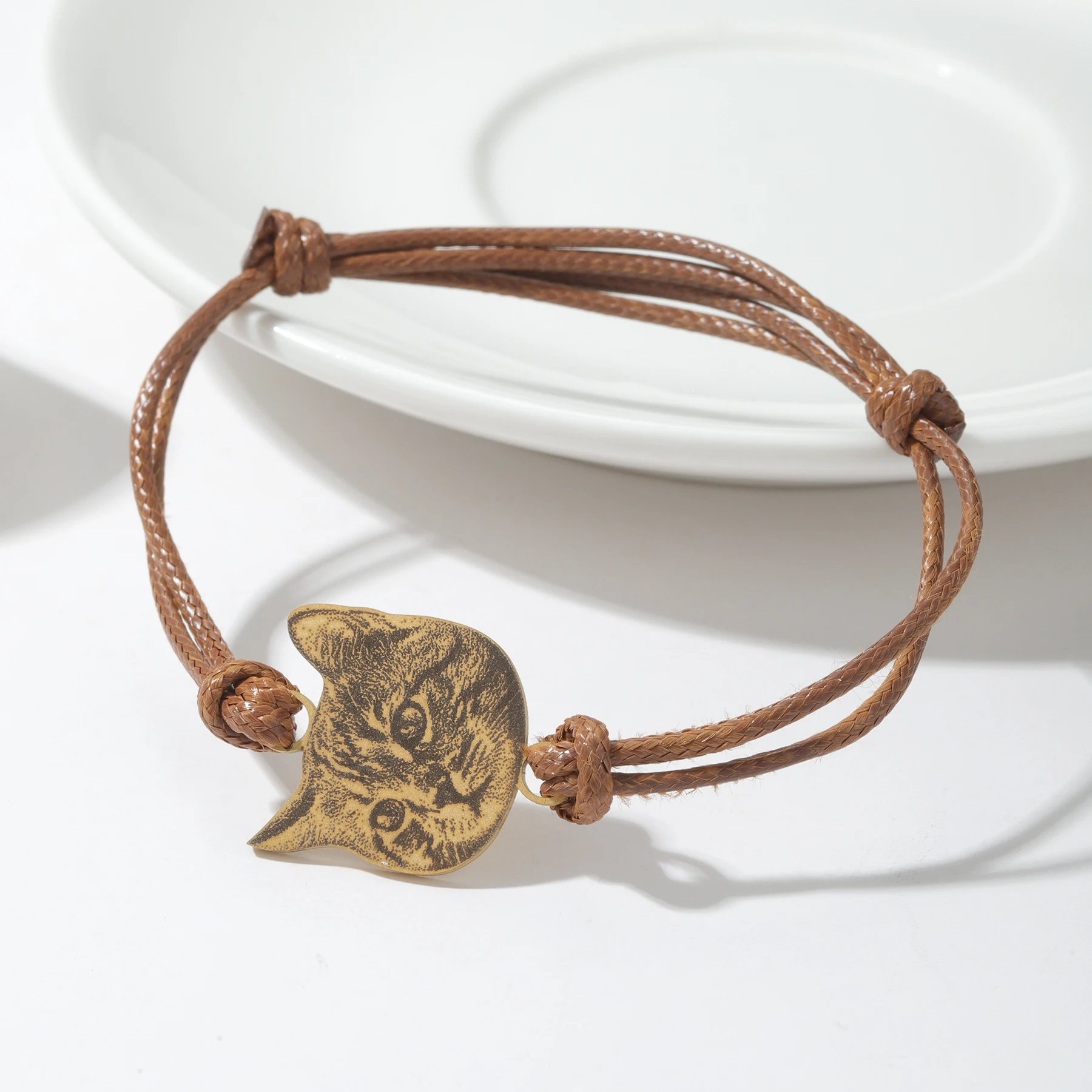 Personalisiertes Haustier-Porträt-Armband mit Hundefoto aus Edelstahl, Verstellbares Armband für Tierbesitzer und -liebhaber, Geschenk-Schmuck für Frauen – Detail 4
