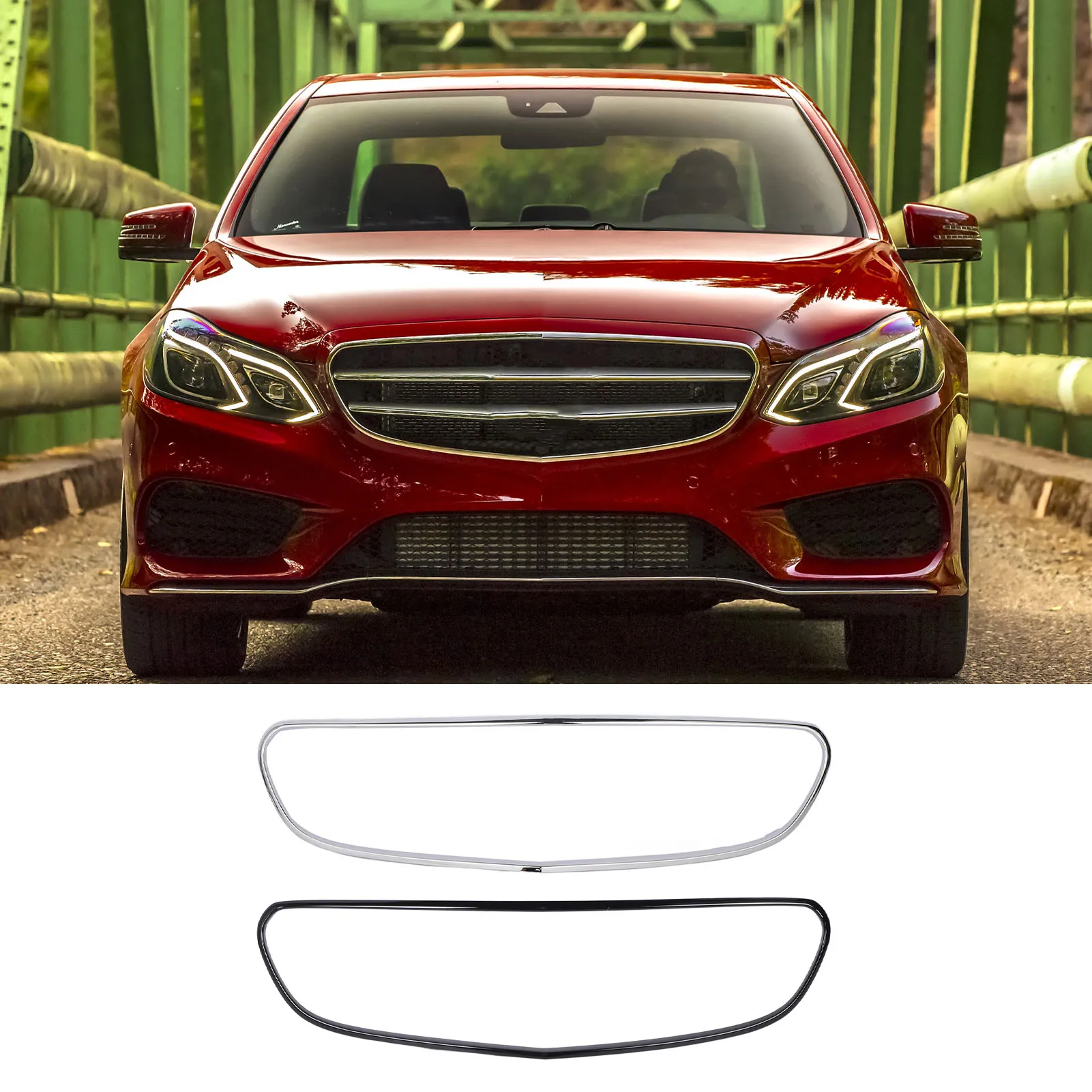 

Объемная накладка на решетку 2128852574, замена для E-Class W212 S212 Facelift 2014–2016 гг., молдинг накладки на переднюю решетку