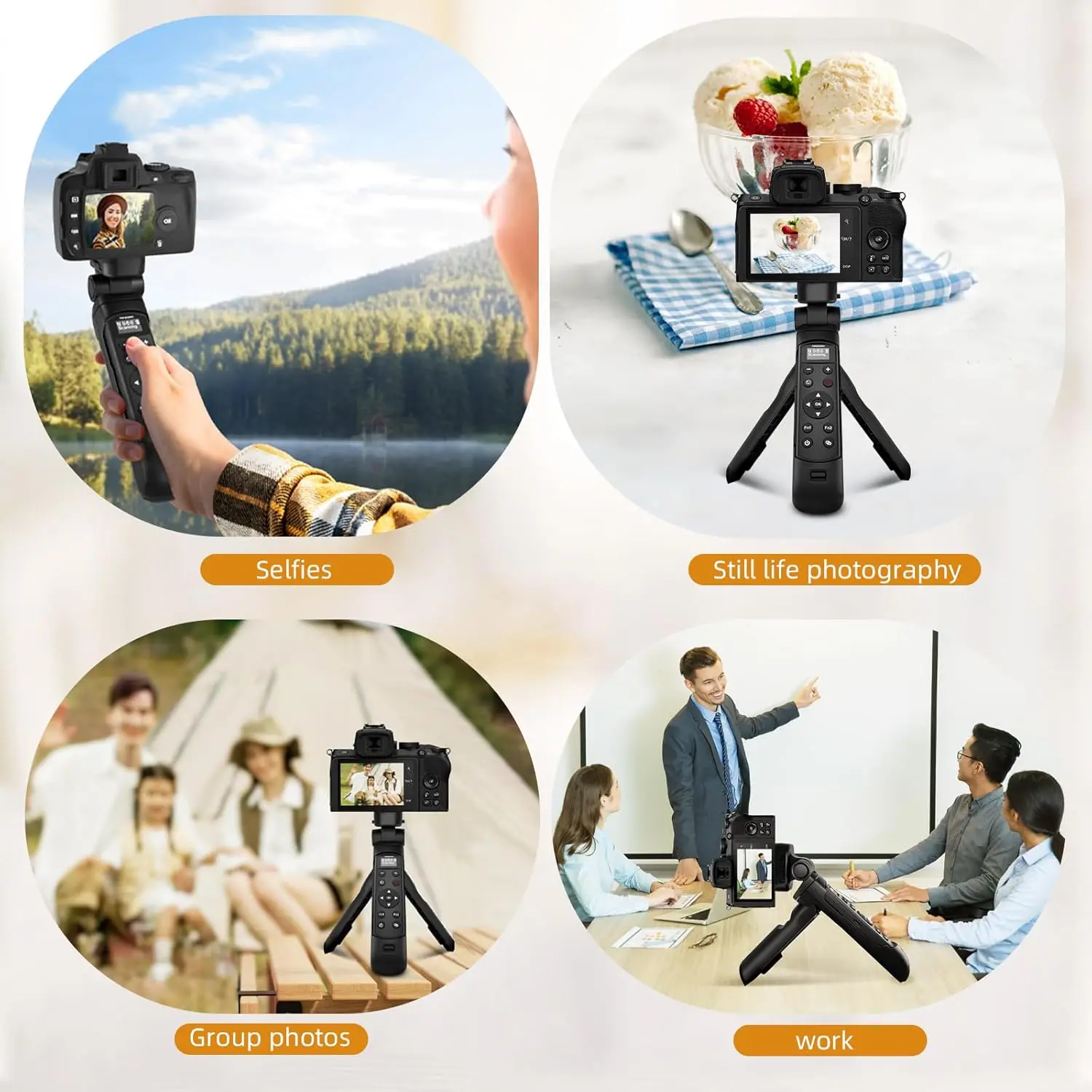 Trípode de agarre de disparo inalámbrico con pantalla OLED, Control remoto, liberación del obturador para Nikon B600/A1000/Z30/Z50/Z50II/Zfc/Z5/Z6II/