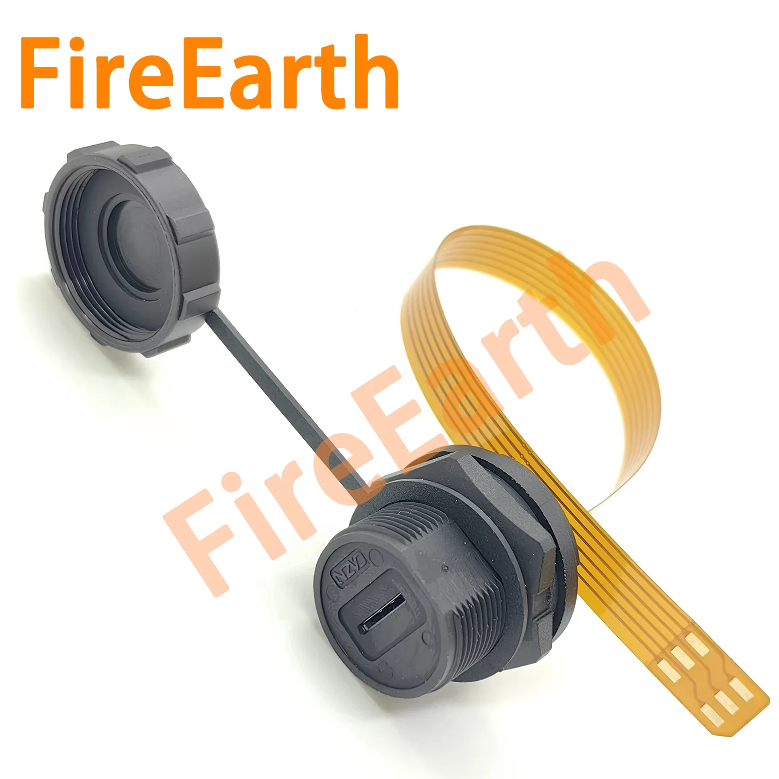 Ultra Soft Flat FPC Threaded Nano/Mini SIM Card Extension Cable IP67 Waterproof Socket Phone Card Slot Connector 20cm