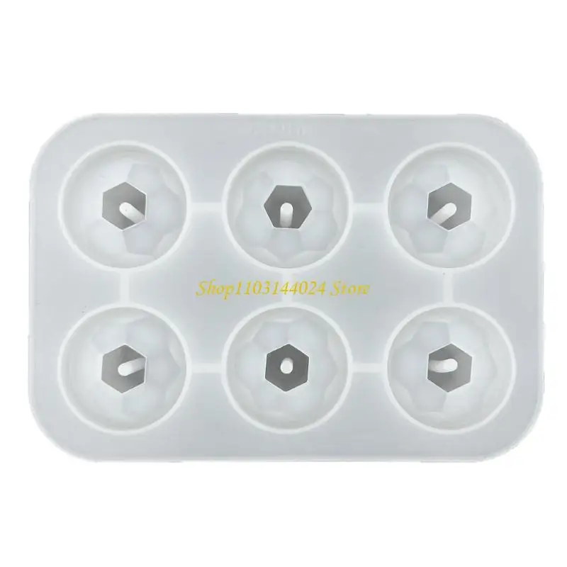 

N5KE Jewelry Bead Resin Mold with Holes 20/25/30mm Round Bead Silicone Mold Decorative Bracelet Beads Jewelry Making Tool