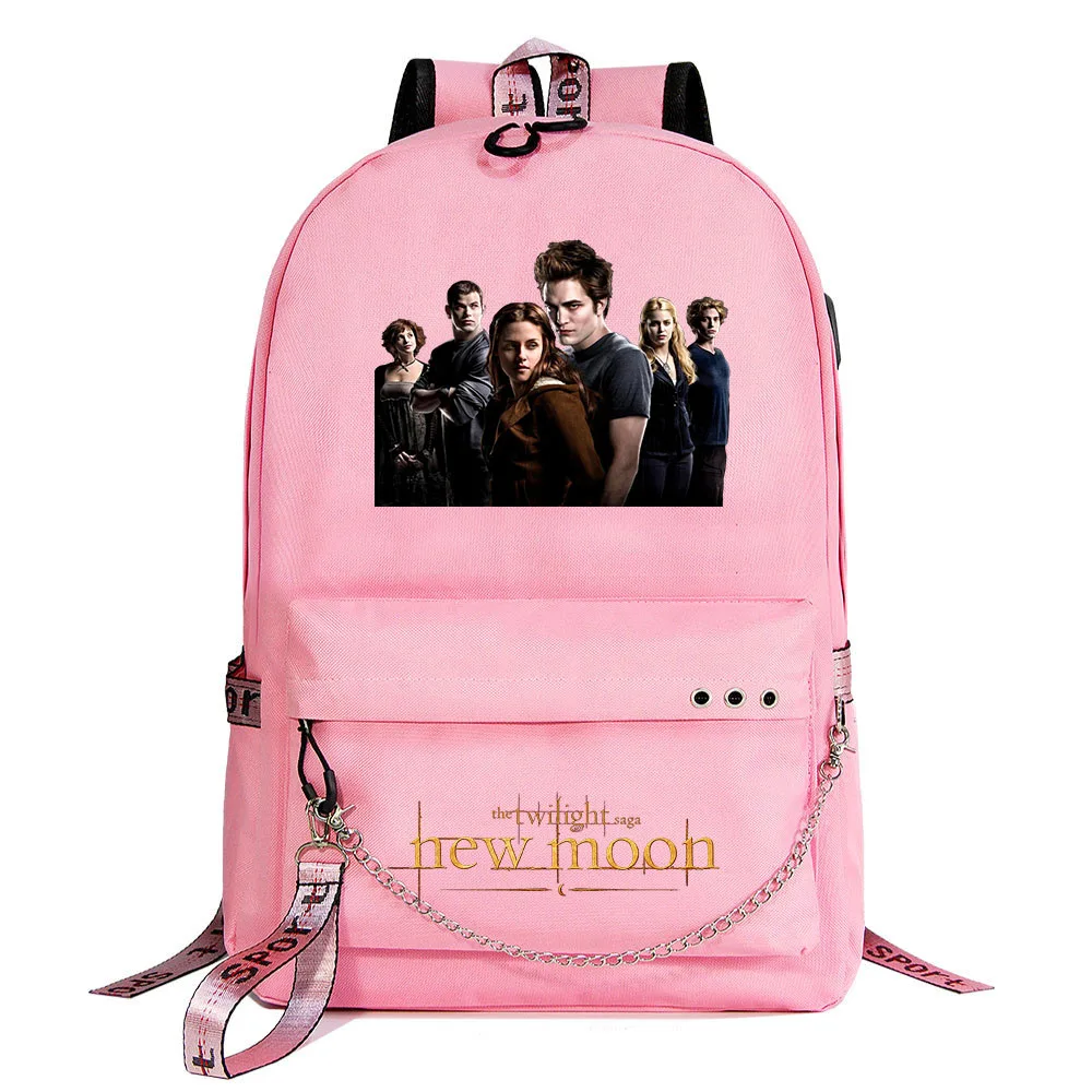 

Twilight Backpack Students School Bag Women Men Causal Travel Laptop Backpack with Charging USB Teenager