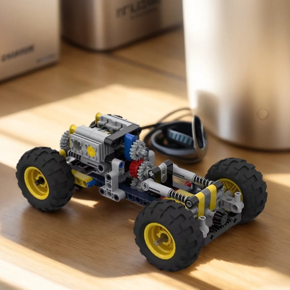 150PCS Buggy Chassis Cars Technical Building Blocks Set Assembled Ornament Off-Road Vehicle Education MOC Bricks DIY Model Toys