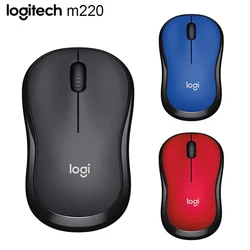 Logitech M220 bezprzewodowa mysz do gier wysokiej jakości optyczna ergonomiczna gra komputerowa mysz do Mac OS/Window Support Office Test