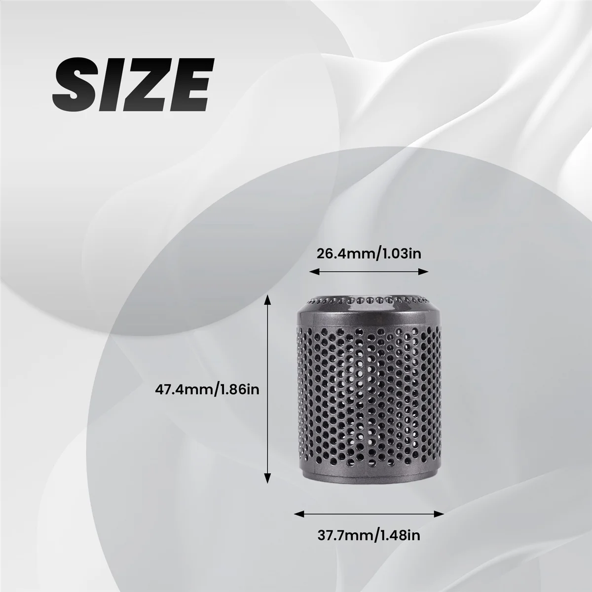 HOT Suitable for Dyson Hair Dryer HD01 HD03 HD08 Dustproof Outer Filter Cover Vacuum Cleaner Accessories Bright Grey