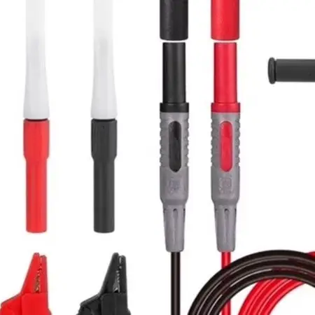 Interchangeable Probe Tips Multimeter Test Cable Kit 23-piece Accessory Set Standard Instrument Compatible For Safe for auto