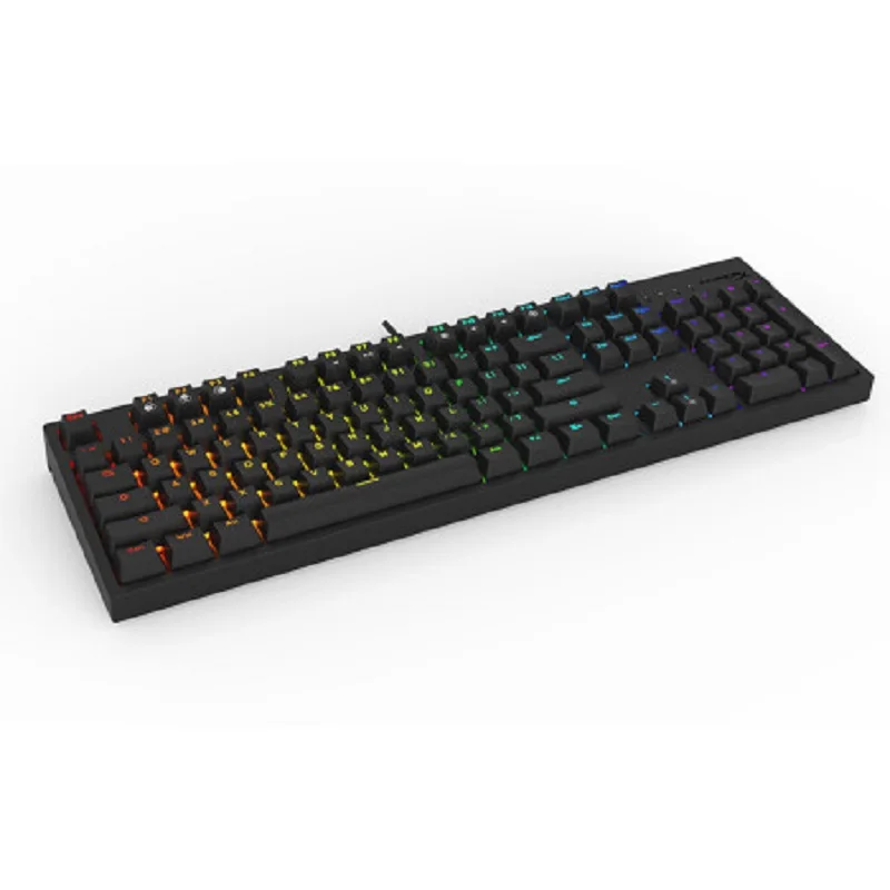 Original hyperx mars 2 fio interruptor vermelho teclado de jogos rgb backlight esports teclado mecânico para desktop