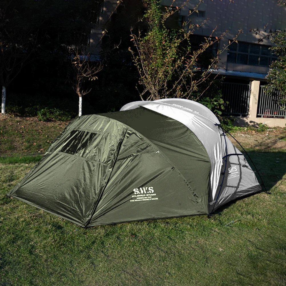 Outdoor Camping Expansion Tent 2 Person Portable Double Expansion Tent Waterproof Trekking Shelter Tent for Outdoor Hiking