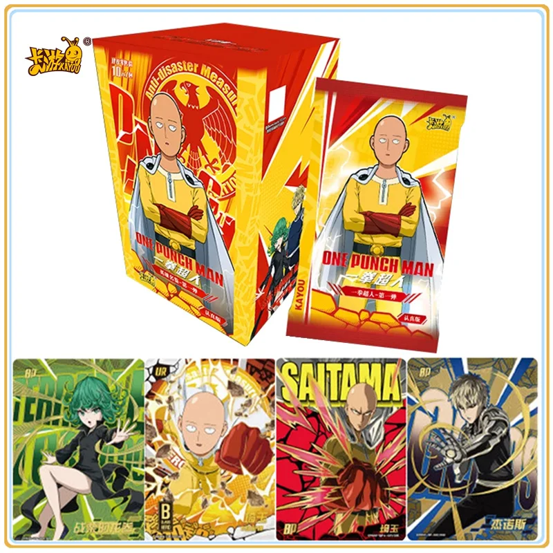 KAYOU New Original One Punch Man Card Hero Namebook Serious Version BP Saitama Genos Anime Battle Collection Cards Kids Toy Gift