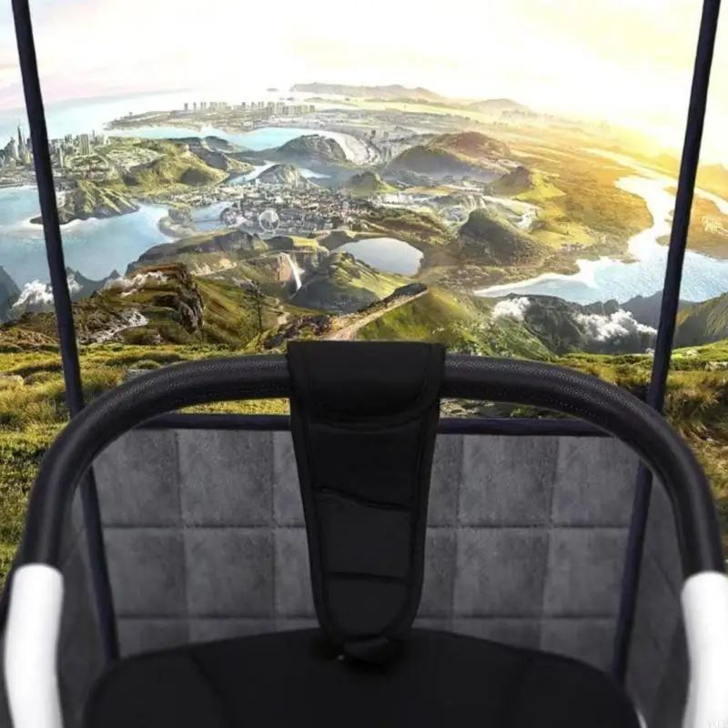 Ochronny pokrowiec na wózki z osłonami przeciwsłonecznymi Przezroczyste okienko. Bezpieczny dla środowiska i wzmocniony hak